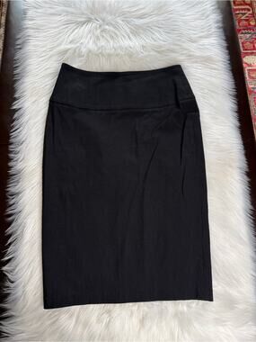 Meg Black Pencil Midi Skirt